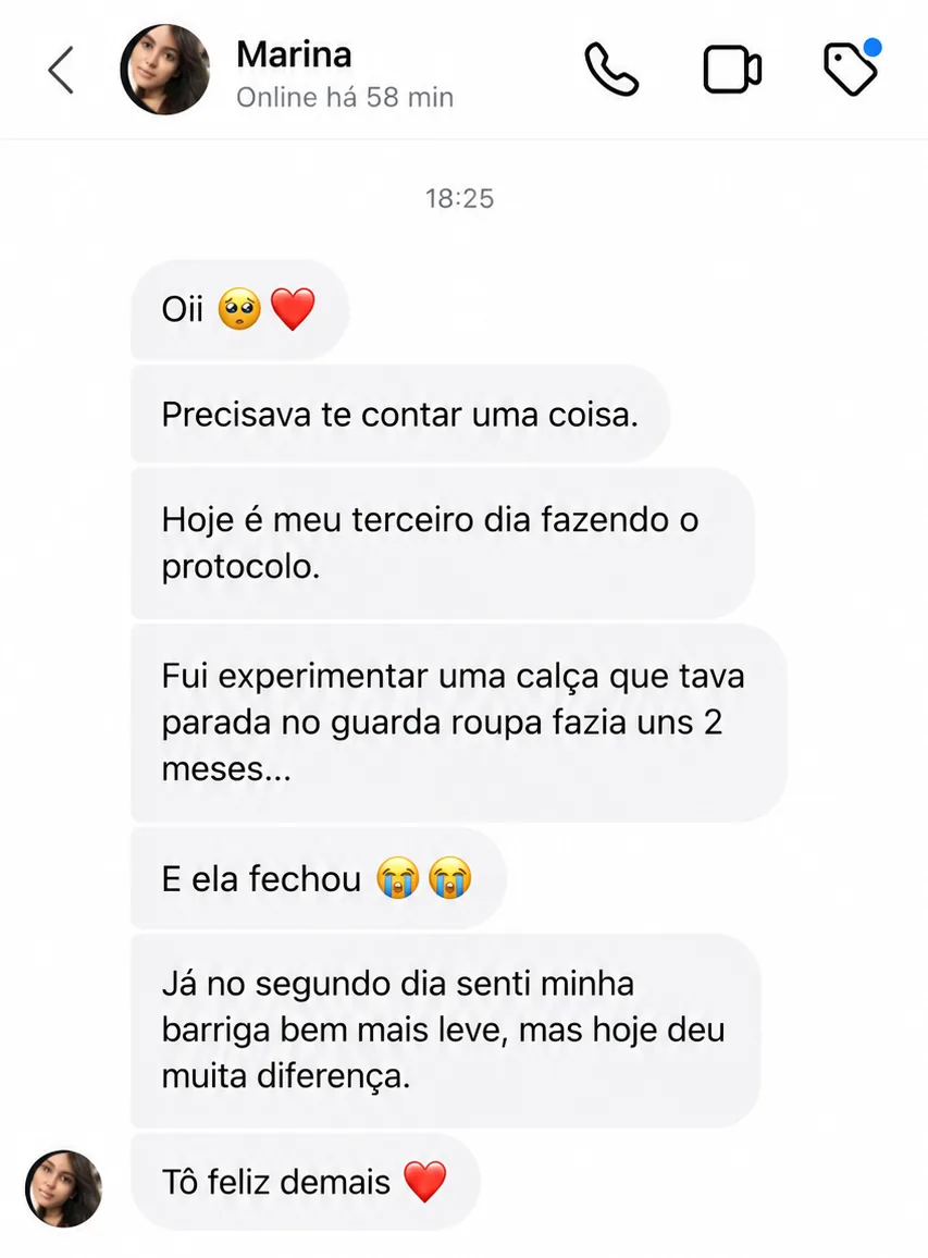 Depoimento de cliente 3 sobre o protocolo Desincha Express 72H